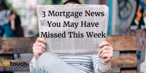 mortgage news someone reading it on newspaper