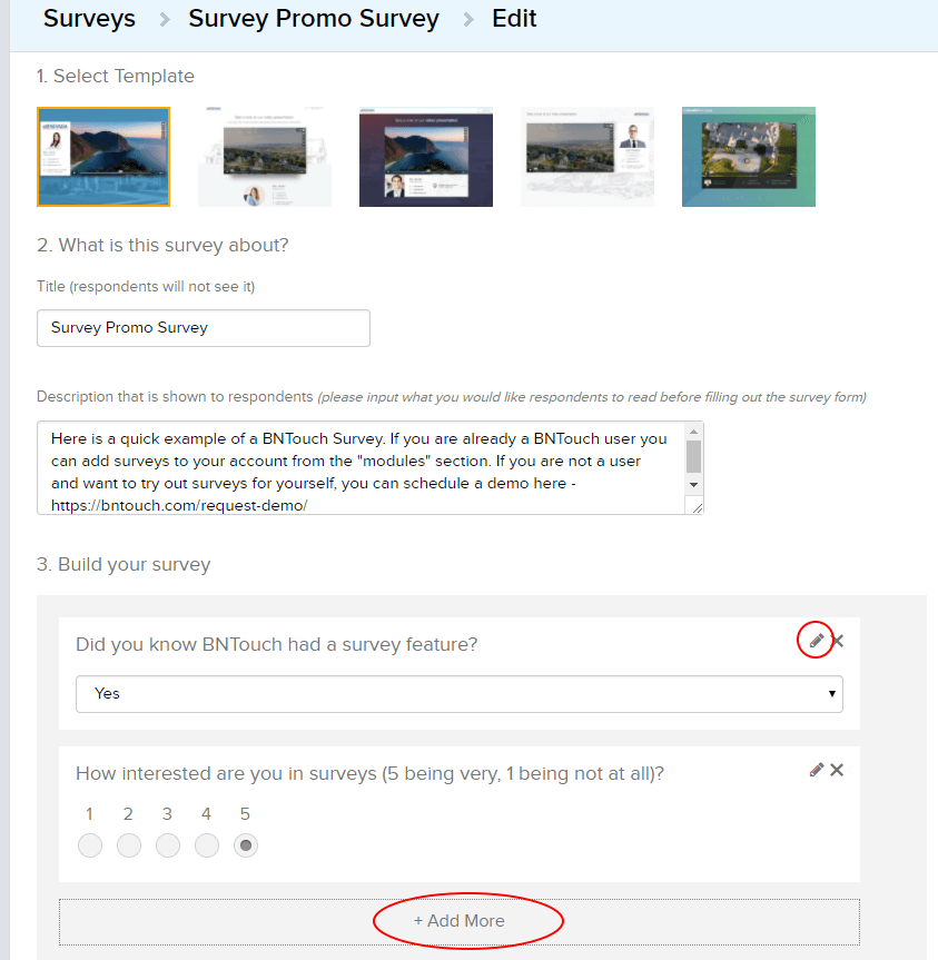 add mortgage crm survey questions