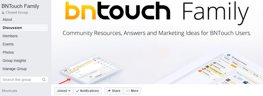 bntouch family facebook group