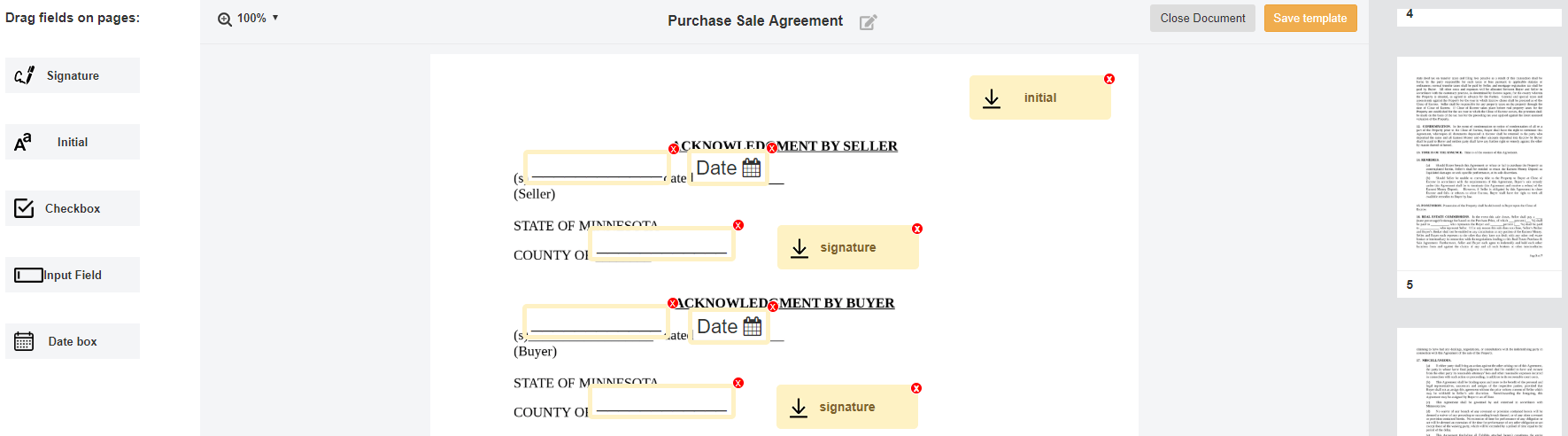 Create esign mortgage docs