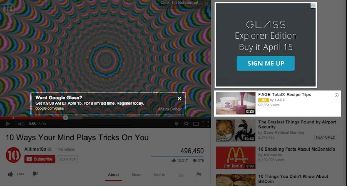 Youtube instream ads
