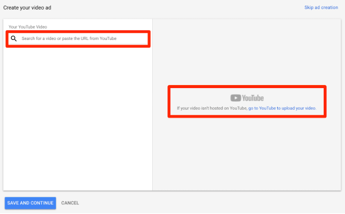 Select Your Youtube Ad Video