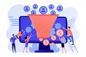 generate more leads from a computer screen with dollar signs and people