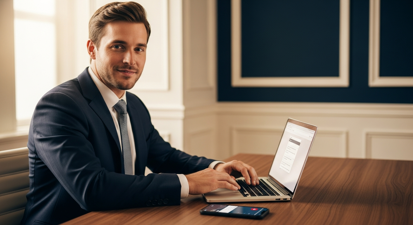 Mortgage loan officer managing leads on BNTouch CRM