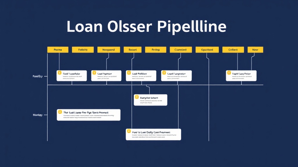 Mortgage pipeline management dashboard visualization