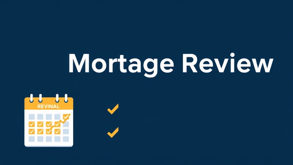 Annual mortgage review for database recapture