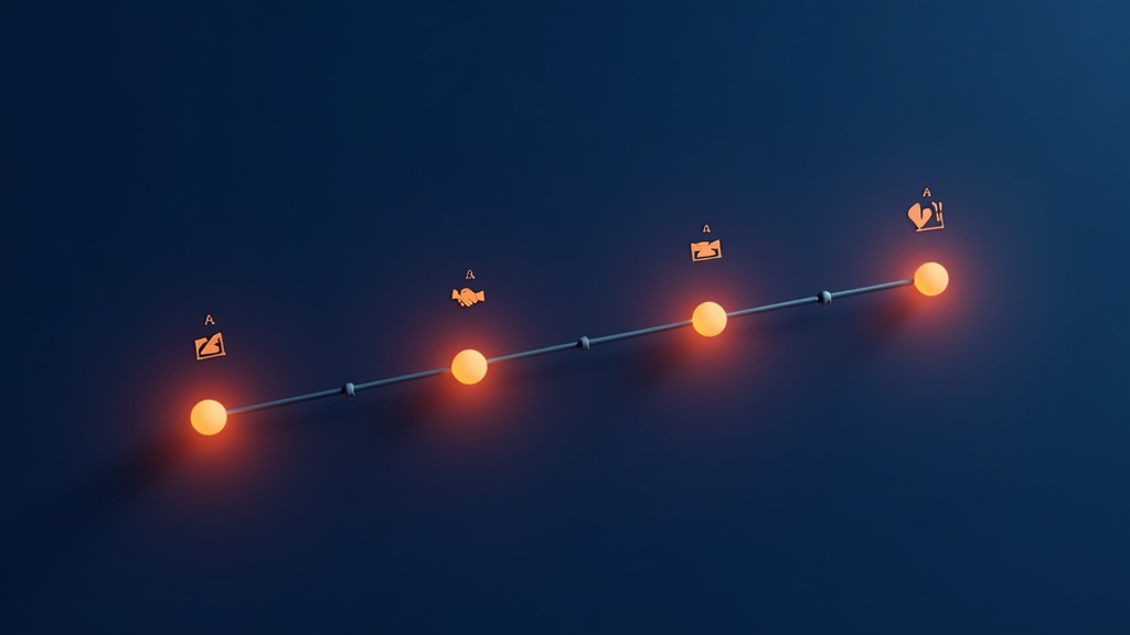 Timeline showing the 90-day follow-up cadence after a credit alert fires