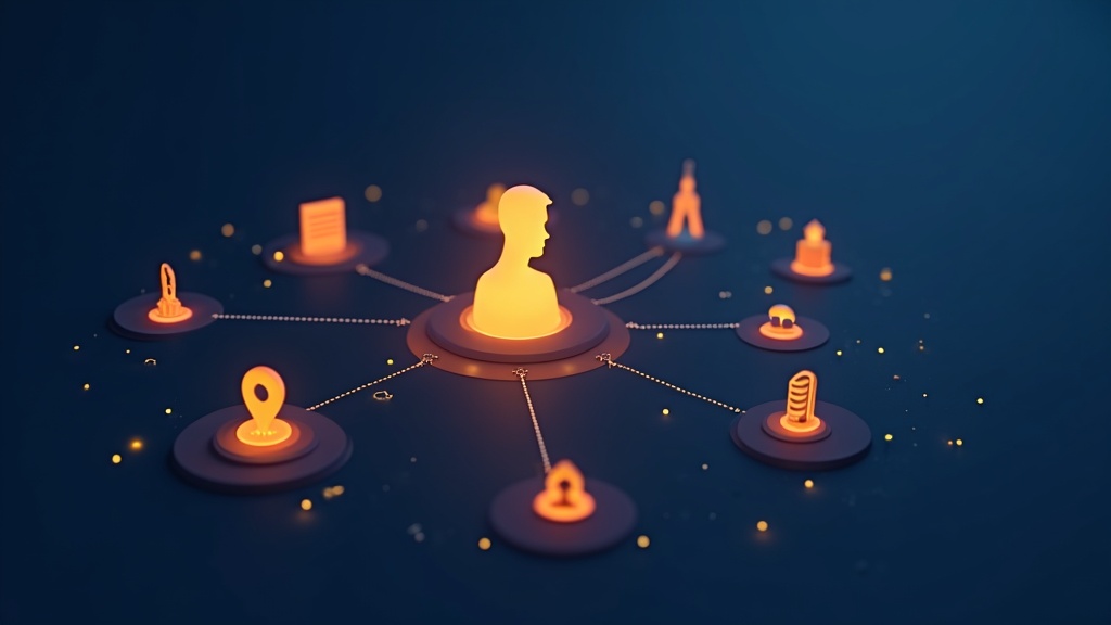 Entity graph showing how AI connects loan officer name, credentials, reviews, and content into a citable profile