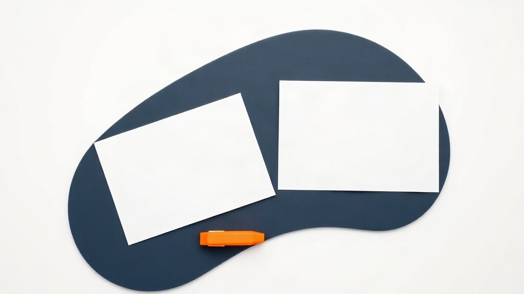 Text-free editorial still life representing a mortgage communication review workflow