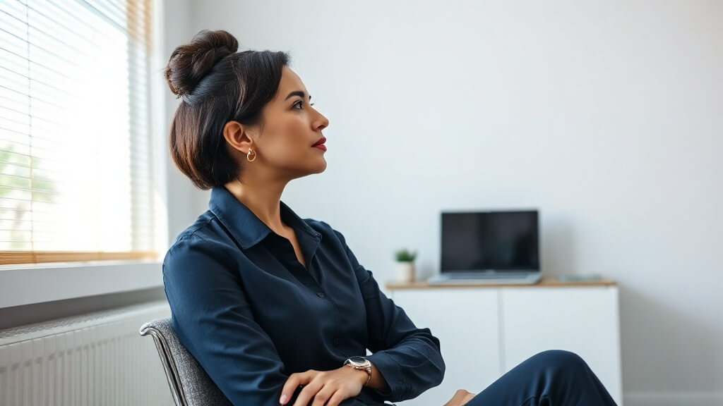 Mortgage loan officer reviewing a CRM budget and workflow worksheet.
