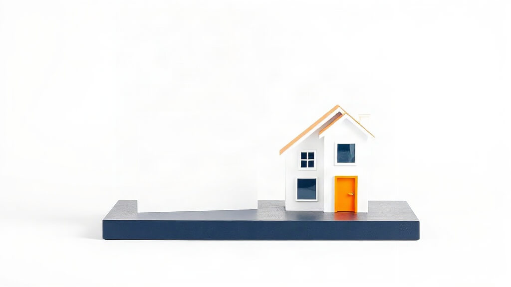Text-free editorial still life representing a mortgage website inquiry workflow